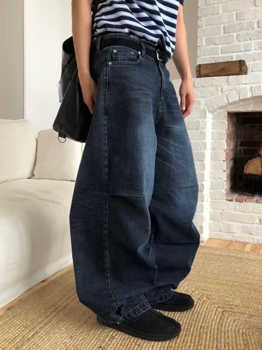 洗水鬆身牛仔褲 Vass-028J