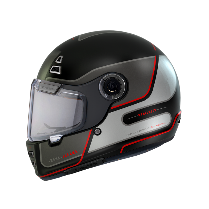 MT HELMETS JARAMA BAUX E15 MATT RED 消光面