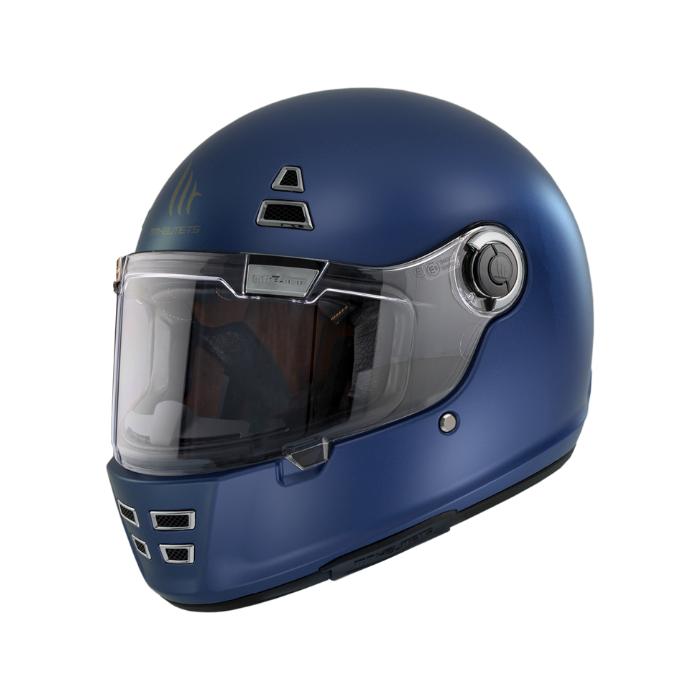 MT HELMETS JARAMA SOLID A7 MATT BLUE 消光面