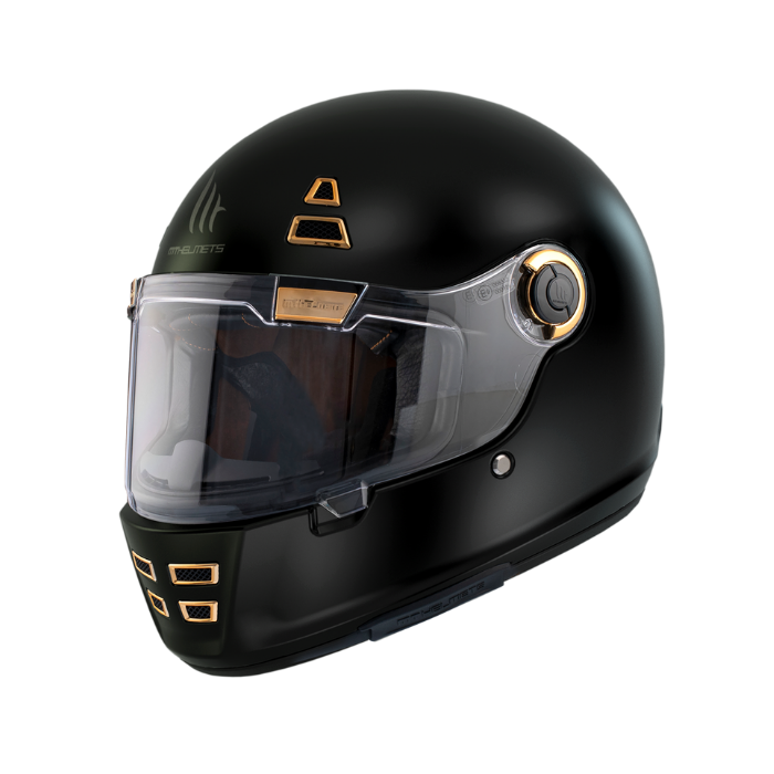 MT HELMETS JARAMA SOLID A1 MATT BLACK 消光面
