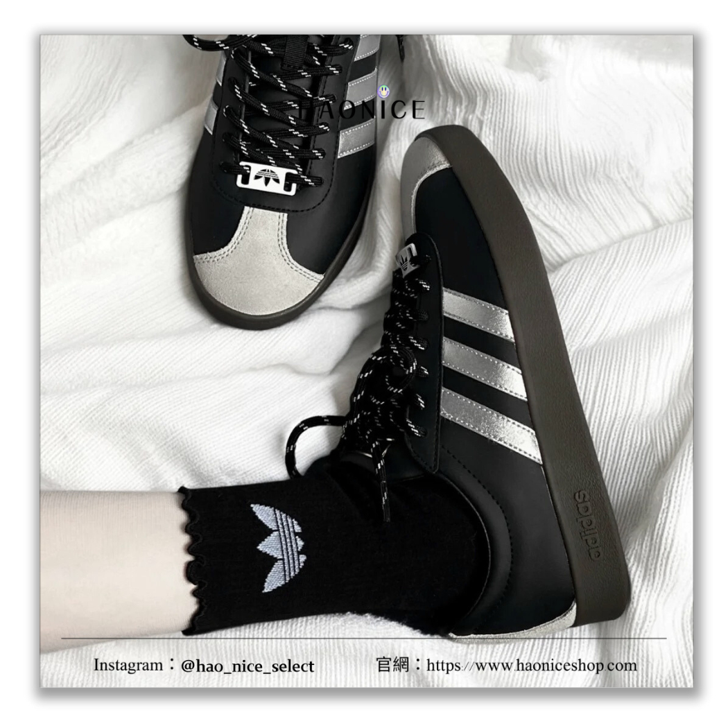 【HAO NICE】100%正品  ADIDAS NEO VL COURT 德國潮牌🇩🇪訂製款 黑夜騎士拼接風休閒鞋 板鞋