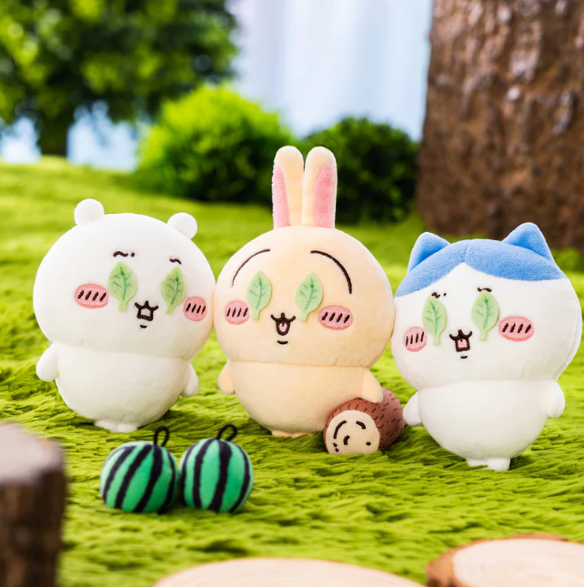 現貨-Chiikawa 吉伊卡哇 樹葉眼 打西瓜 公仔吊飾-