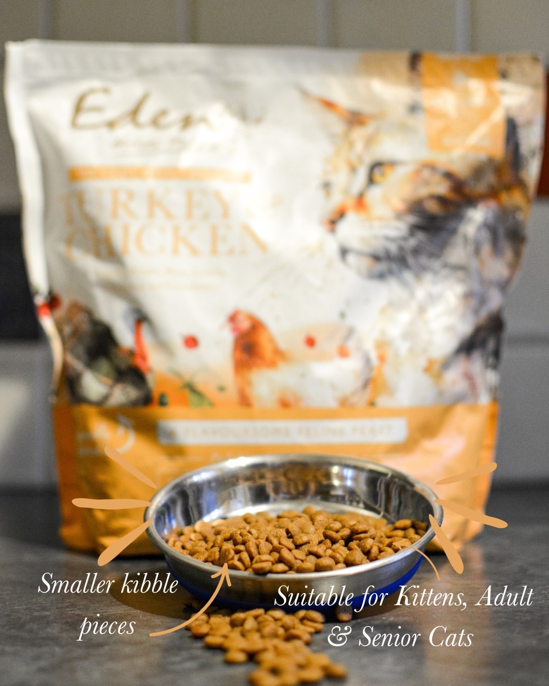 英國 Eden 鮮肉無穀 (火雞+雞肉) 全貓糧 1.5kg