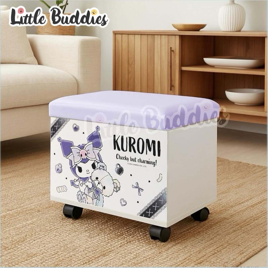 台灣製 Sanrio 滾輪收納箱椅