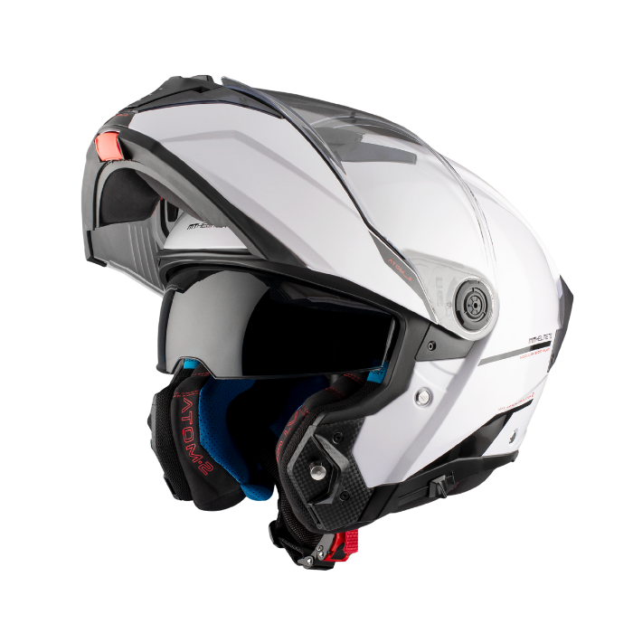 MT HELMETS ATOM 2 SV SOLID A0 GLOSS WHITE 亮面