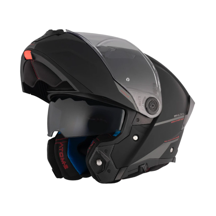 MT HELMETS ATOM 2 SV SOLID A1 MATT BLACK 消光面