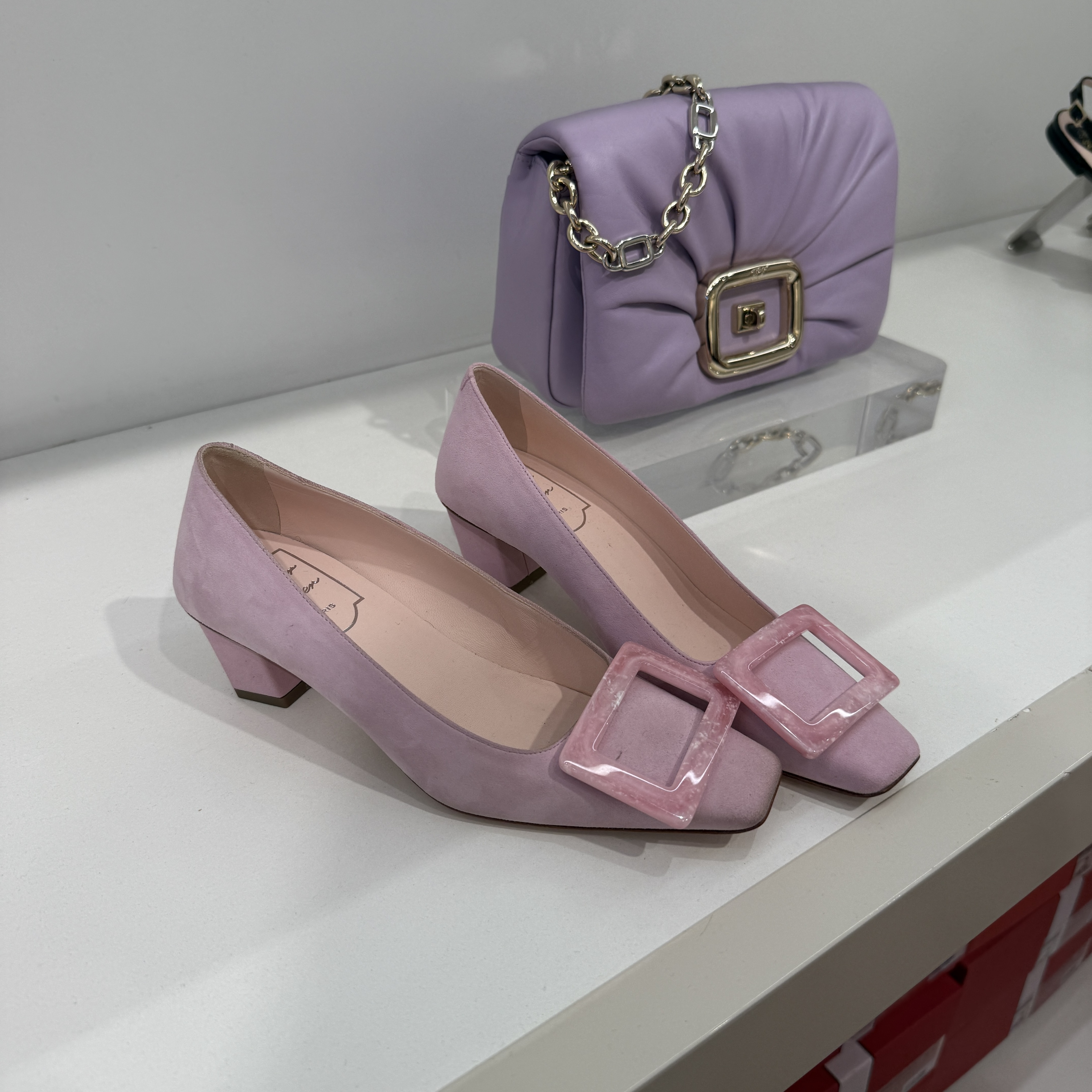 Roger Vivier RV Belle Vivier heels 45mm pink