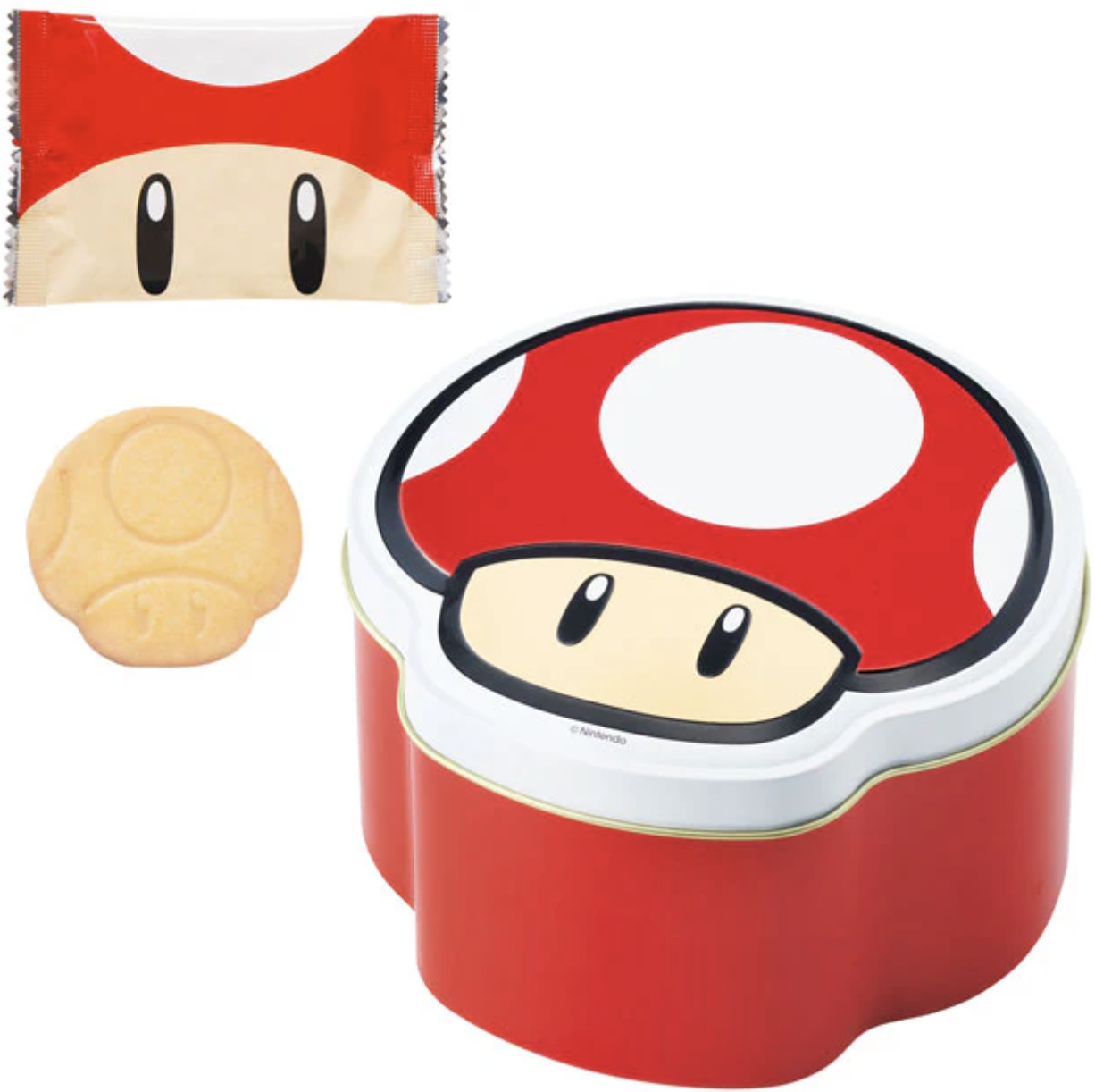 【USJ限定】超級香菇造型鐵盒餅乾