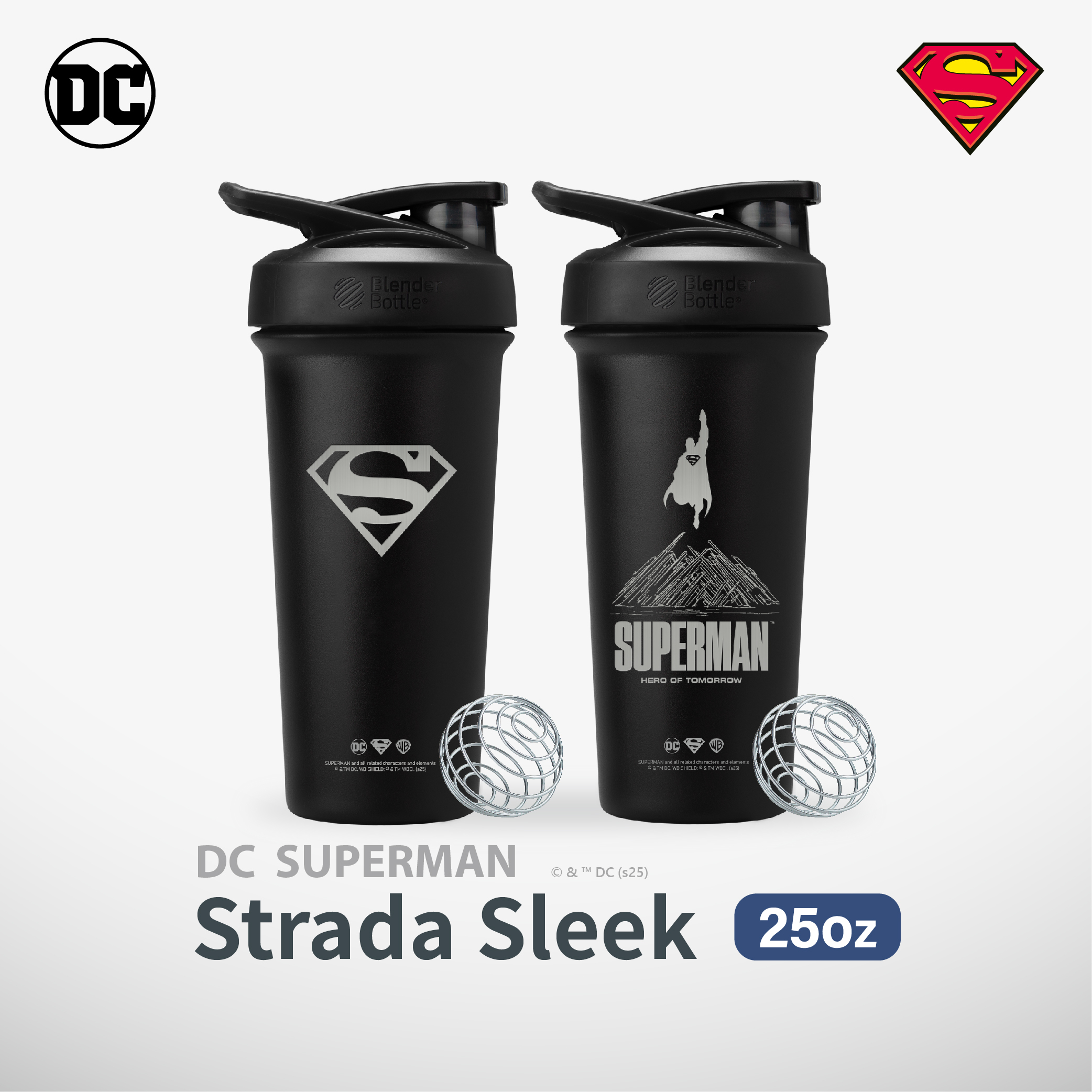 DC x Blender Bottle®  不鏽鋼保溫保冰杯 | SUPERMAN