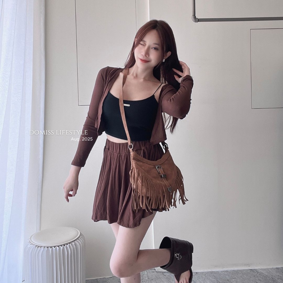 【嚴選復古麂皮包】DOMISS波希米亞風流蘇肩背包 (現貨)