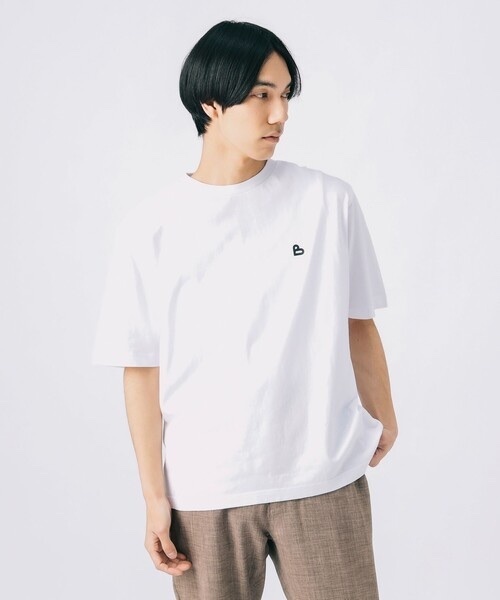 BEAMS HEART / B-HEART logo back print T-shirt