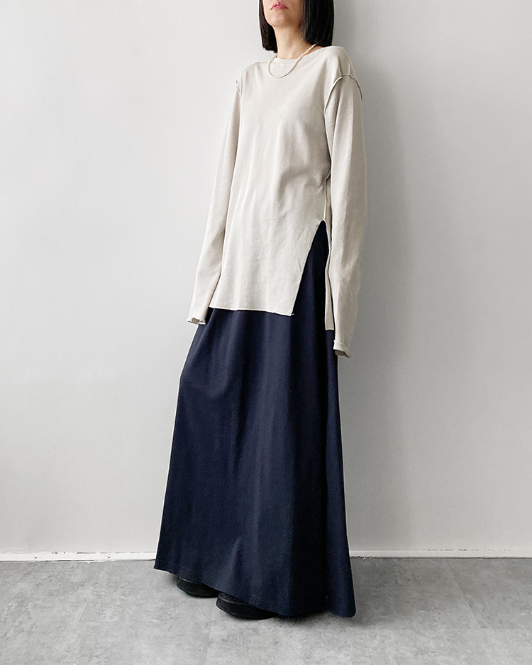 MKS-2764 破壞A字棉長裙