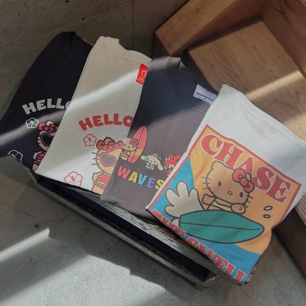 日牌聯名 Hello Kitty 海邊黑皮系列