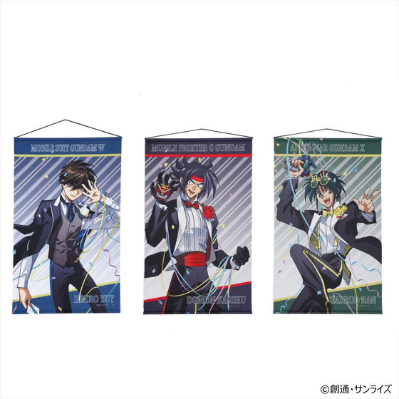 242123 Pbandai 預訂 2026/2月 ガンダムGWX 周年イラスト タペストリー （ヒイロ、ドモン、ガロード）