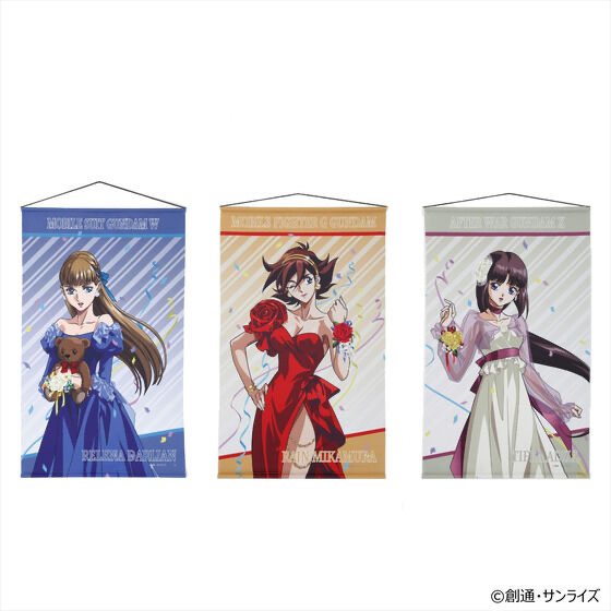 242124 Pbandai 預訂 2026/2月 ガンダムGWX 周年イラスト タペストリー （リリーナ、レイン、ティファ）