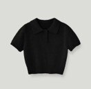 【直播】KM080502 Markm 女士條紋領針織衫 (MIUCC8054)