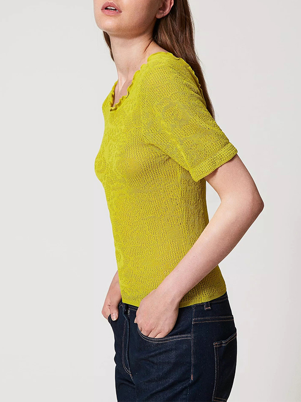 TWIN-SET 圓領針織上衣