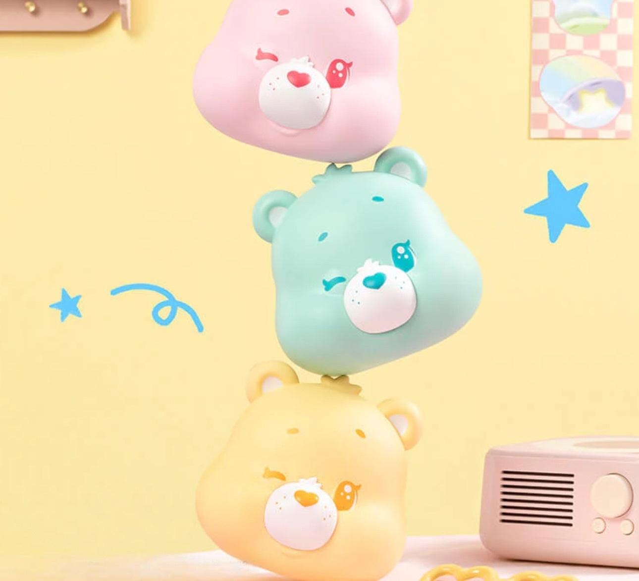 CARE BEARS 彩虹熊 大頭 熊臉 微光日常系列 盲盒 代購 桌面擺飾