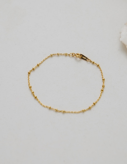 【925純銀】簡約設計感排珠手鍊