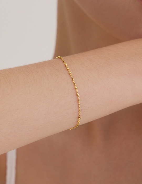 【925純銀】簡約設計感排珠手鍊