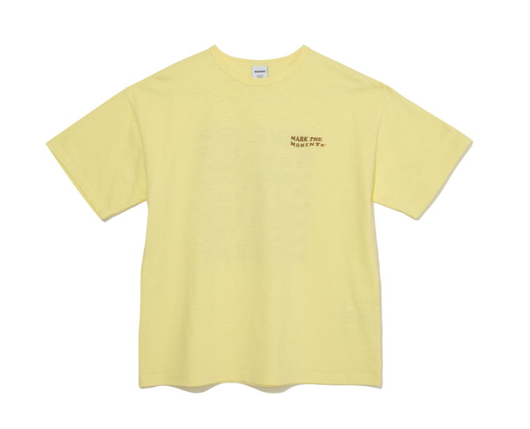 【直播】KM080513 Markm WAVE SLOGAN GRAPHIC 男女同款短袖上衣 (MIIBC8851)