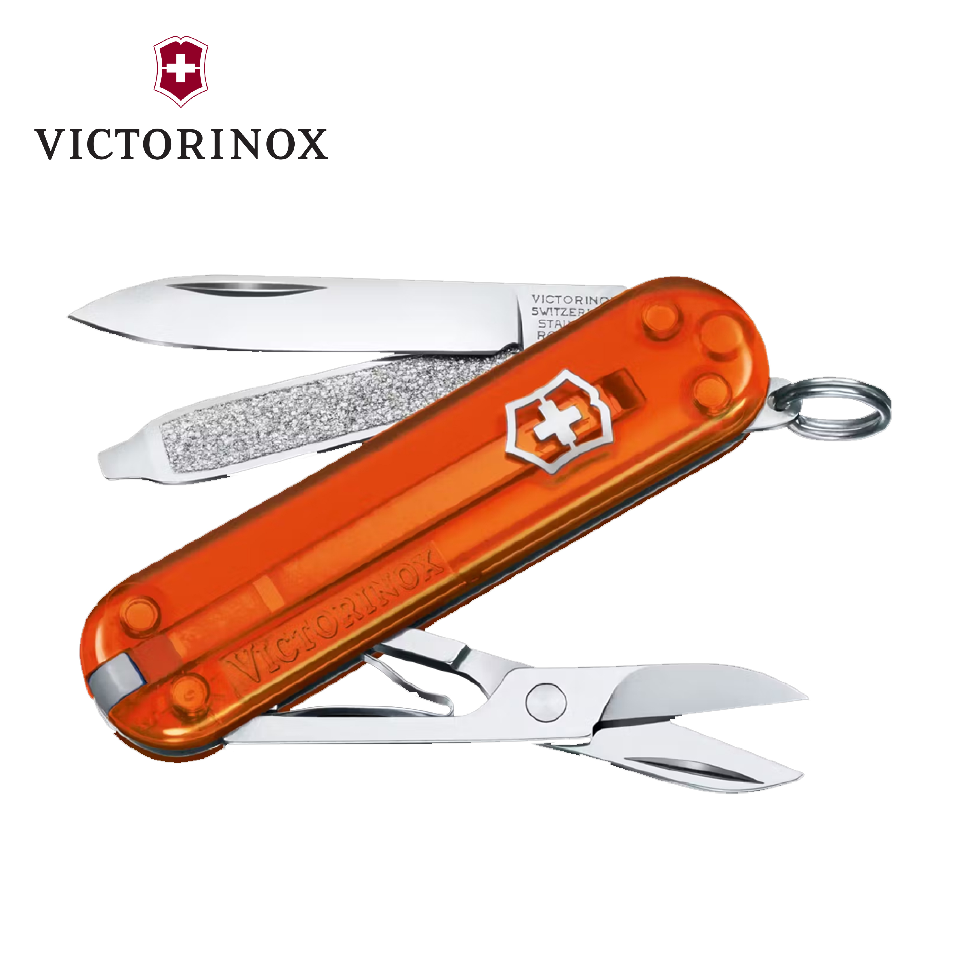 Victorinox 瑞士維氏 Classic SD 小型袋裝刀 (透橘色) 84V06223.T82G