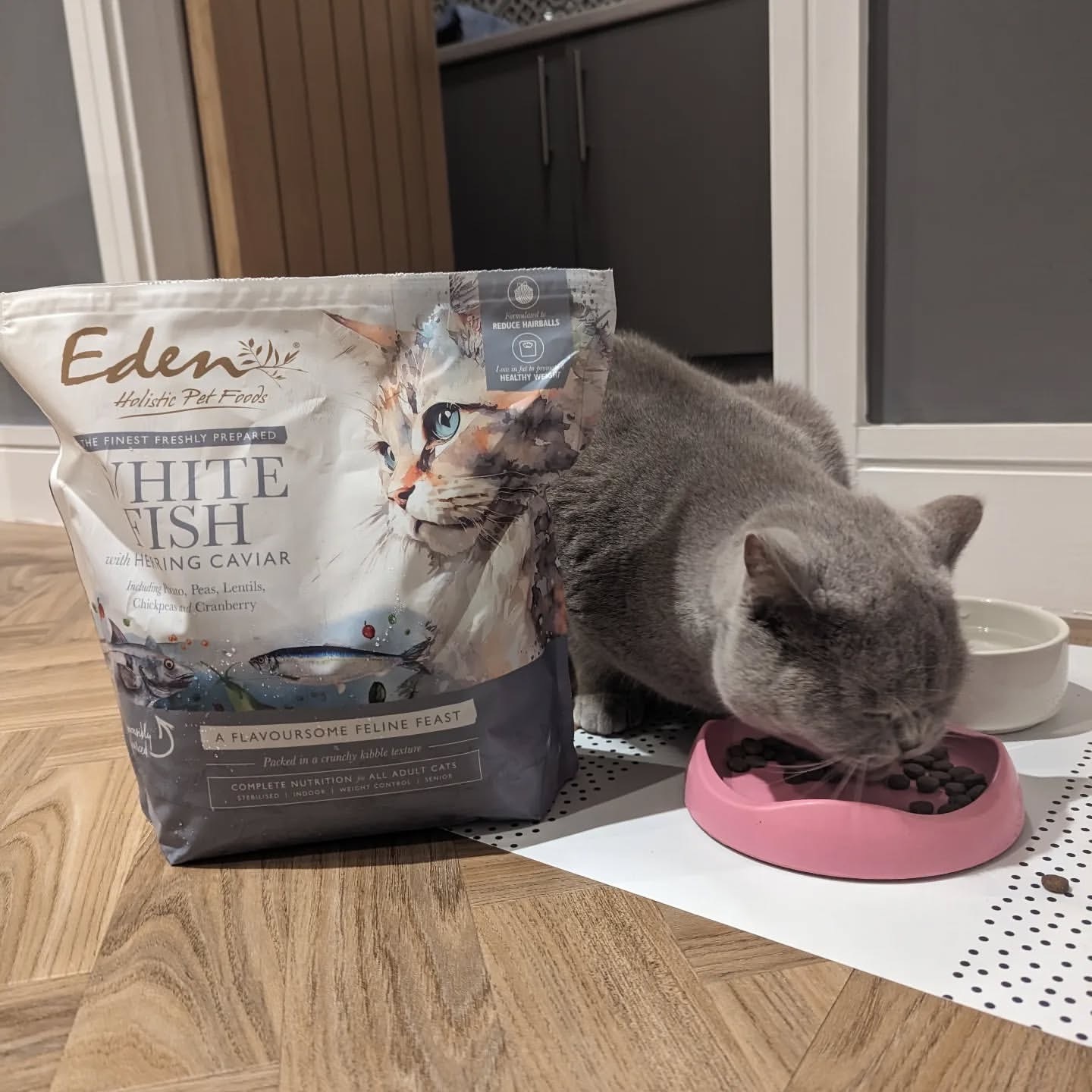 英國 Eden 鮮肉無穀 (白身魚+鯡魚魚子醬) 全貓糧 1.5kg