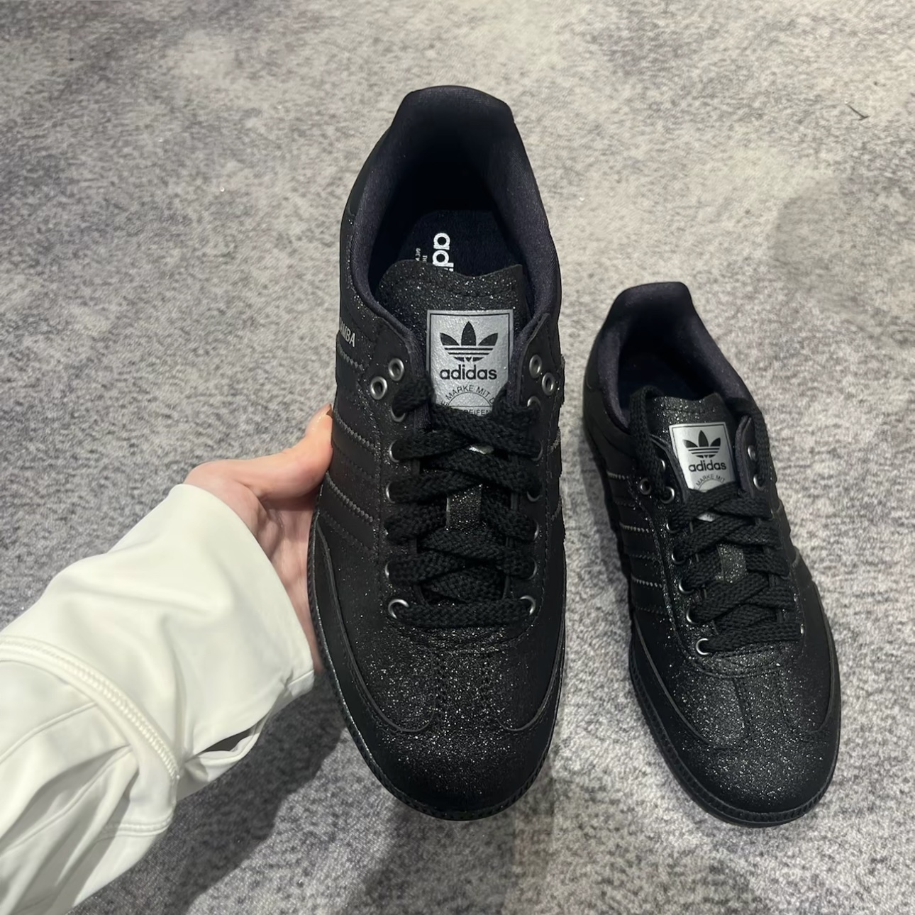 ADIDAS ORIGINALS SAMBA 黑鑽石 亮粉 全黑 休閒鞋 女鞋 森巴 KI6265