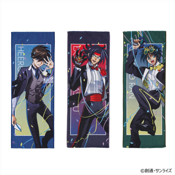 242125 Pbandai 預訂 2026/2月 ガンダムGWX 周年イラスト フェイスタオル（ヒイロ、ドモン、ガロード）