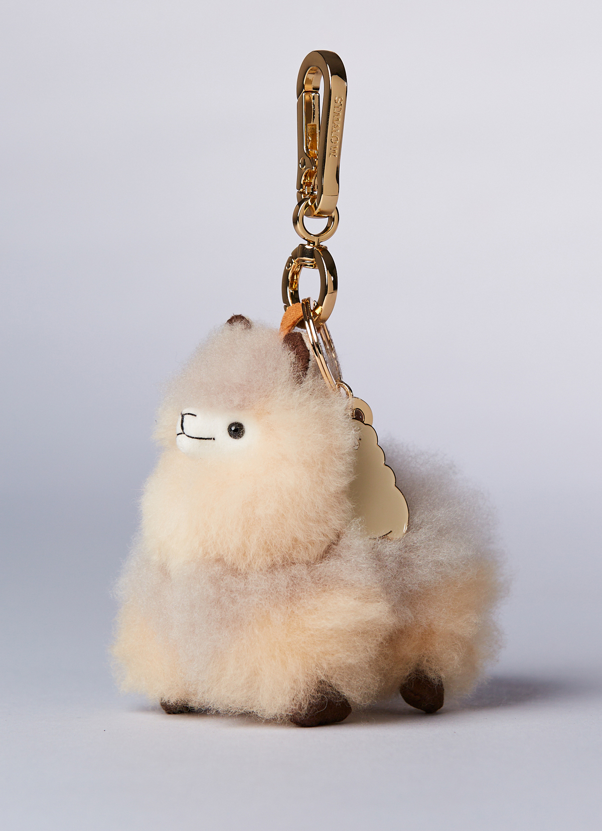 ST.MALO 秘魯工匠手工原生羊駝毛仿真羊駝娃娃鑰匙圈12CM-2171UA-巴塔哥尼亞