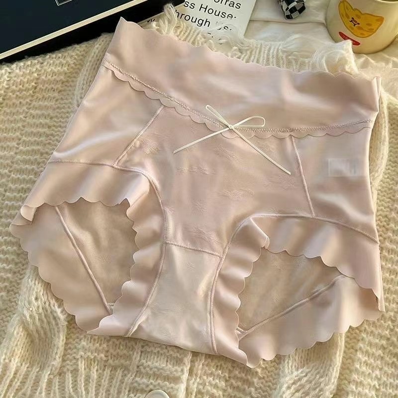 🥰PM_K3753  ▶️波浪邊 冰絲網沙 無痕高腰內褲 👉Free Size 可以穿到XL👈