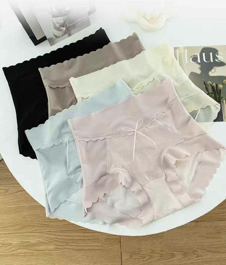 🥰PM_K3753  ▶️波浪邊 冰絲網沙 無痕高腰內褲 👉Free Size 可以穿到XL👈