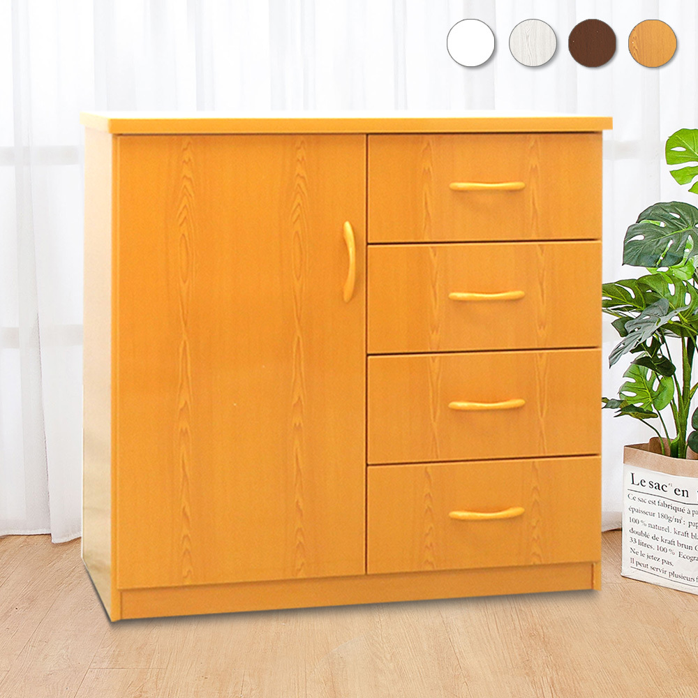 2.8尺一門四抽防水塑鋼收納櫃/置物櫃(四色可選)