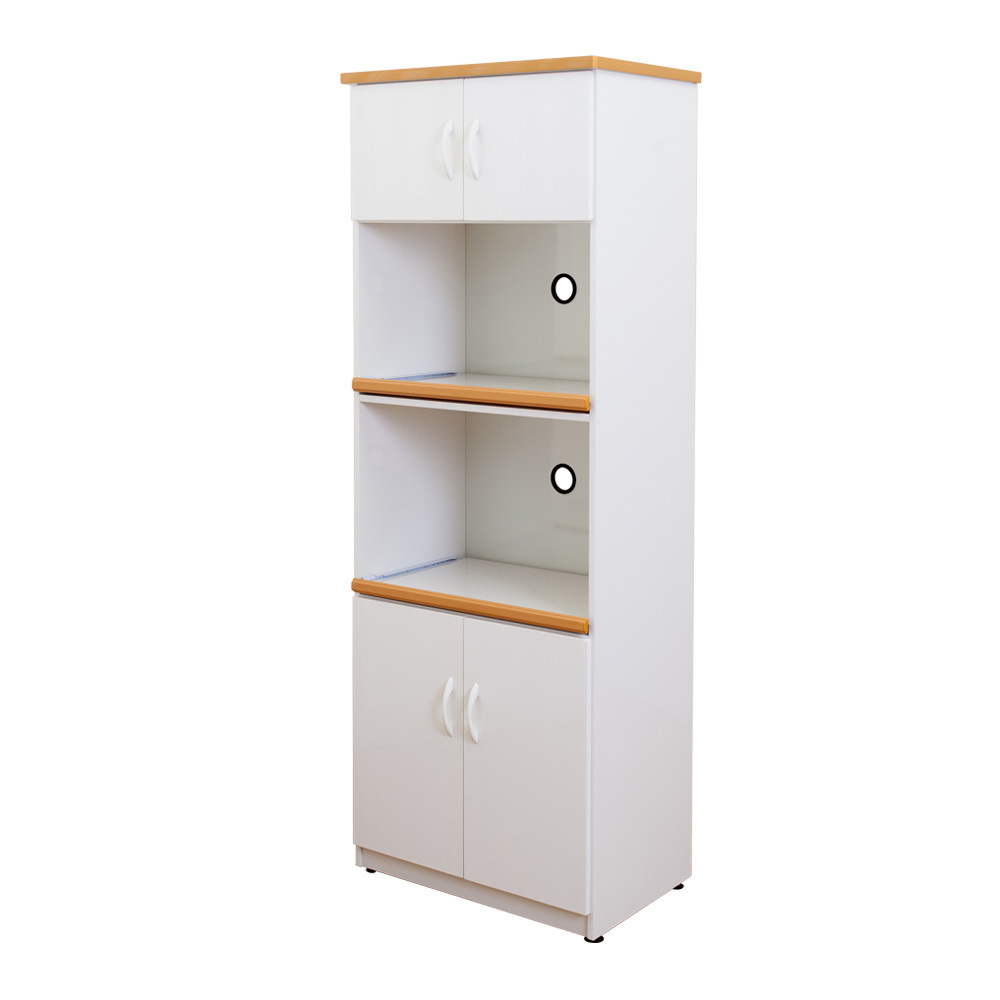 2.2尺四門二拉盤防水塑鋼電器櫃/收納餐櫃(白色)