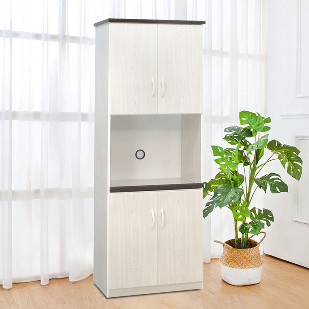 2.2尺四門一拉盤防水塑鋼電器櫃/收納高餐櫃(兩色可選)