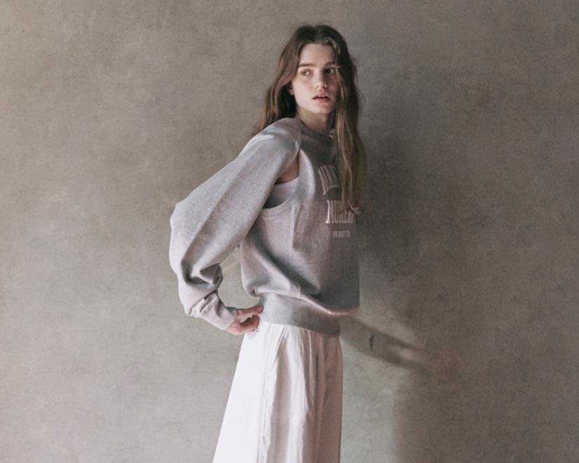 【直播】KM080524 Markm 女士短版多層圓領上衣 (MIIBA8752)