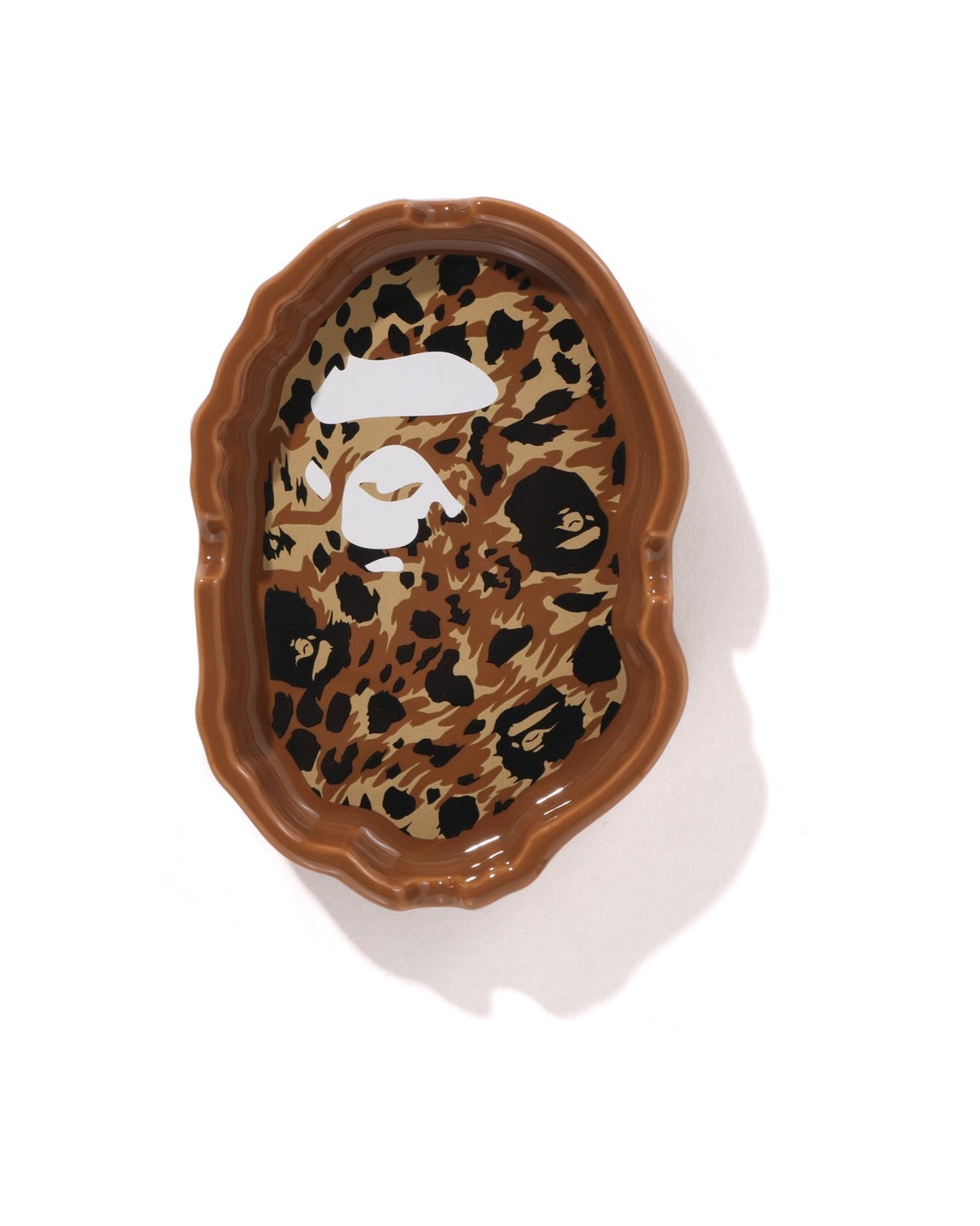 BAPE 猿人頭造型 豹紋 菸灰缸/飾品盤