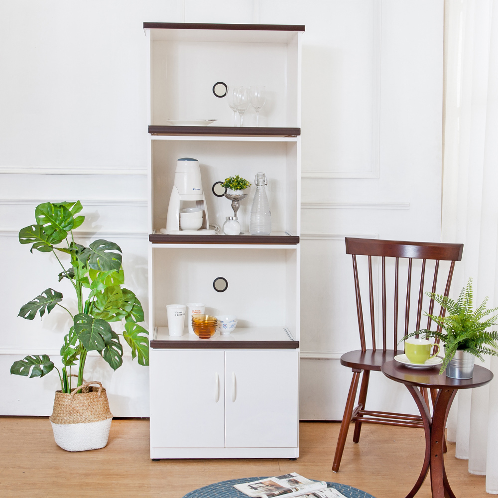 2.2尺二門三拉盤防水塑鋼電器櫃/收納高餐櫃(兩色可選)