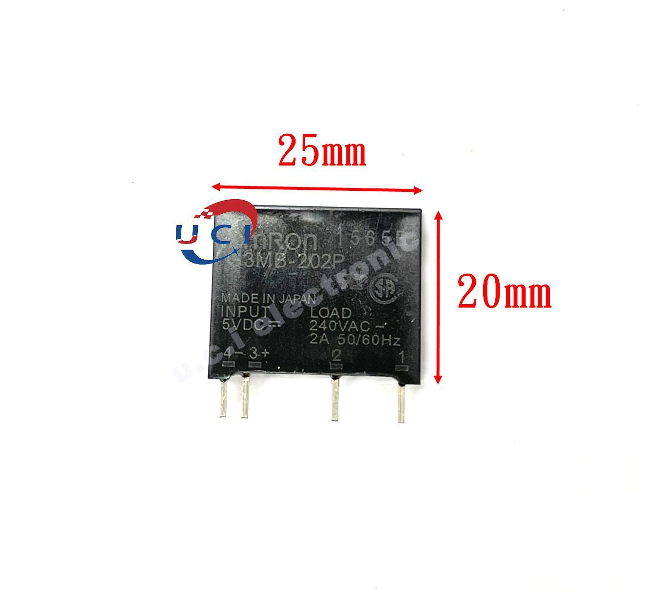 【UCI電子】(D-60) 小型固態繼電器G3MB-202P 5v 12v 24v 直流控制交流 SSR 四腳固體