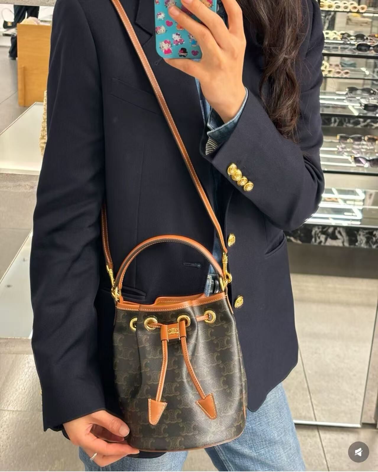 Celine 小抽繩水桶Clara -T