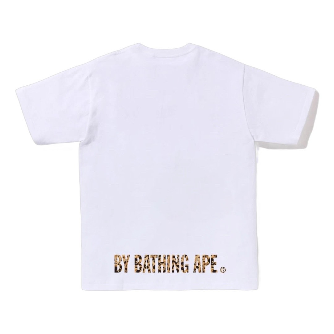BAPE 經典豹紋系列 大猿人頭 短袖 - 黃色豹紋款