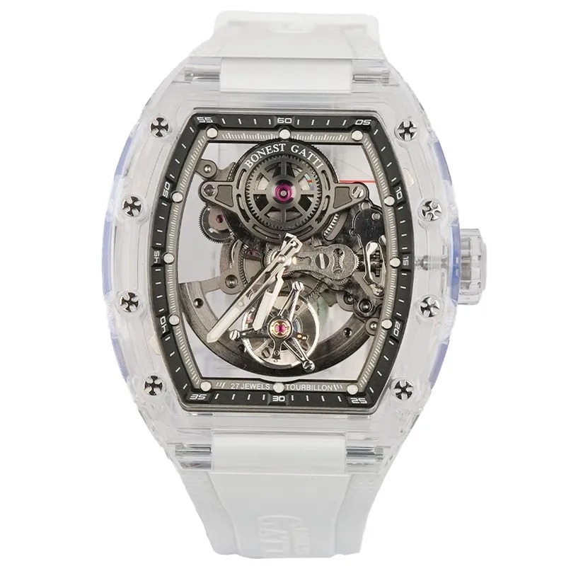 【Bonest Gatti 布加迪】BG7001 紳士 奢華 精緻 陀飛輪 藍寶石玻璃 男士 手錶 -