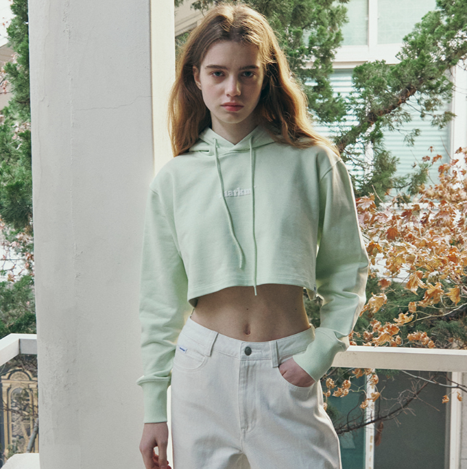 【直播】KM080529 Markm BASIC LOGO 短款連帽衫 (MIIBA8653)