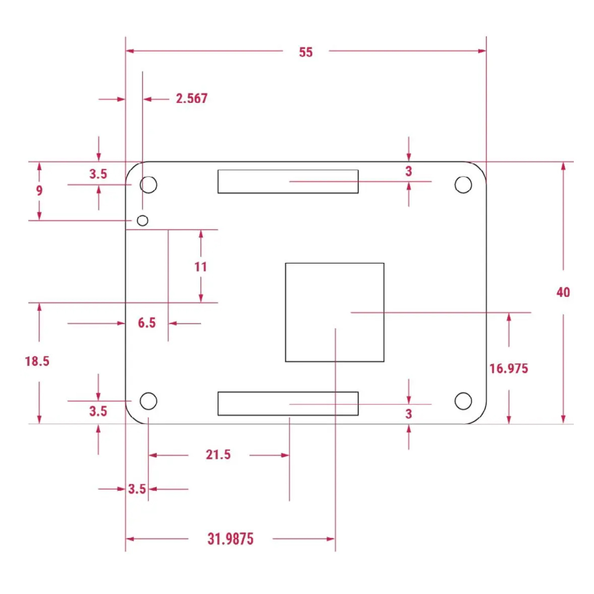 Raspberry Pi,CM5,尺寸規格