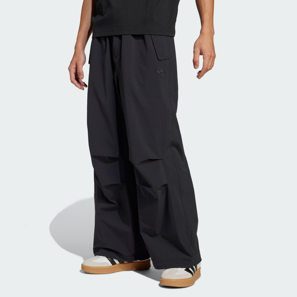 Adidas P Ess Parachute 男款 黑色 寬鬆 降落傘褲 休閒 長褲 JD2111