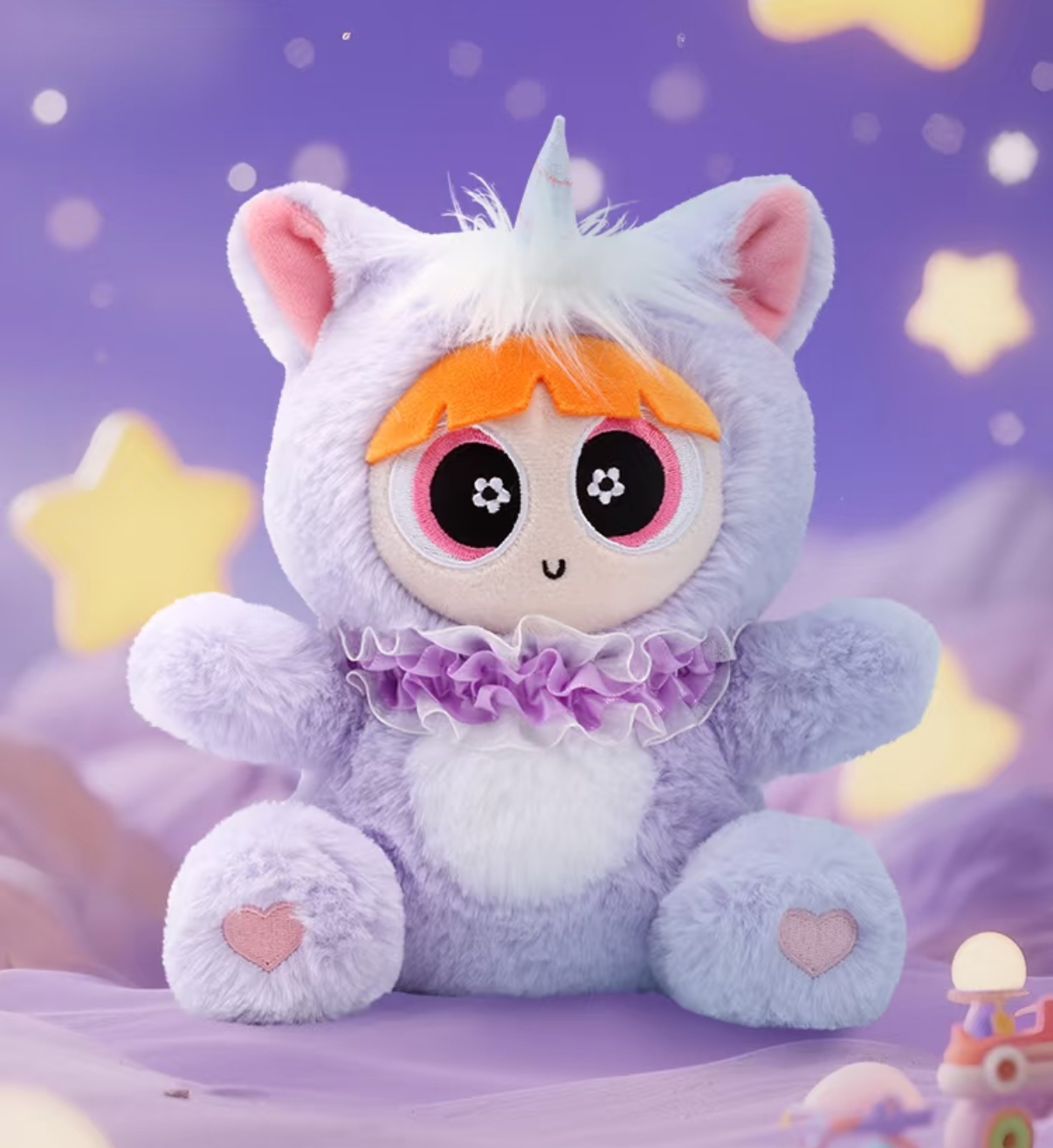 華納正版授權 飛天小女警 獨角獸毛絨娃娃 毛絨公仔 花花 泡泡 毛毛 (任買兩件711免運)/預購