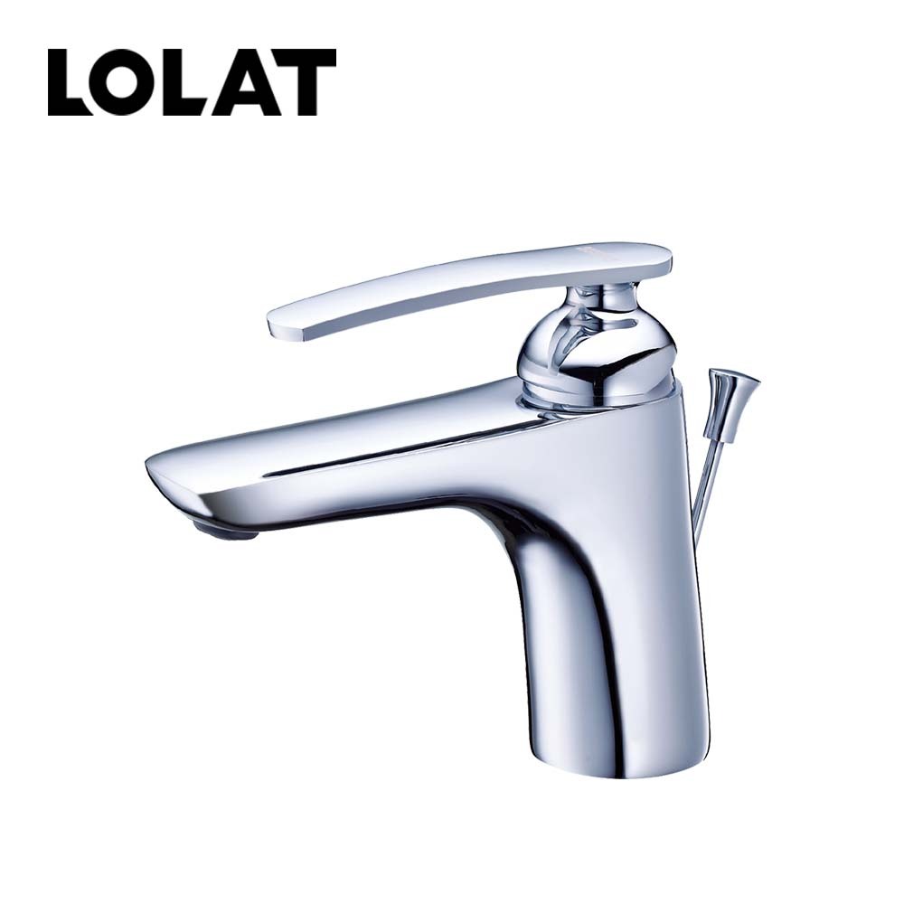 【限時特賣】LOLAT單槍臉盆水龍頭-鉻色BNR1327