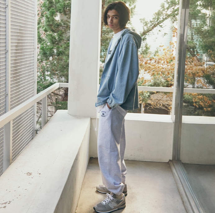 【直播】KM080536 Markm MOMENT SLOGAN 窄腳運動褲 (MIFBA4601)