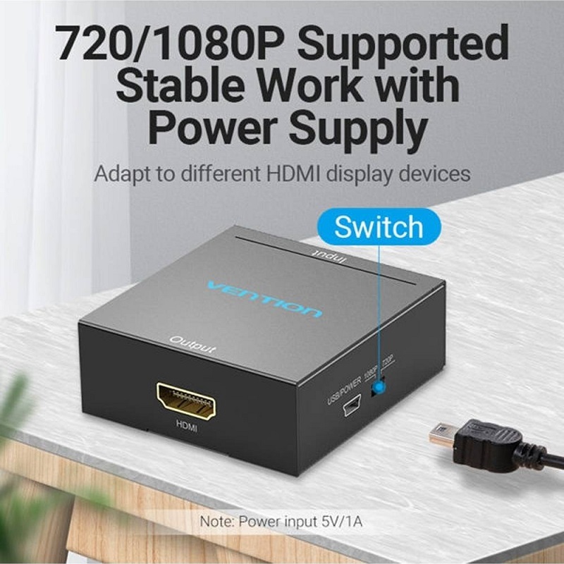 Vention RCA (AV) 轉 HDMI 轉換器 1080P