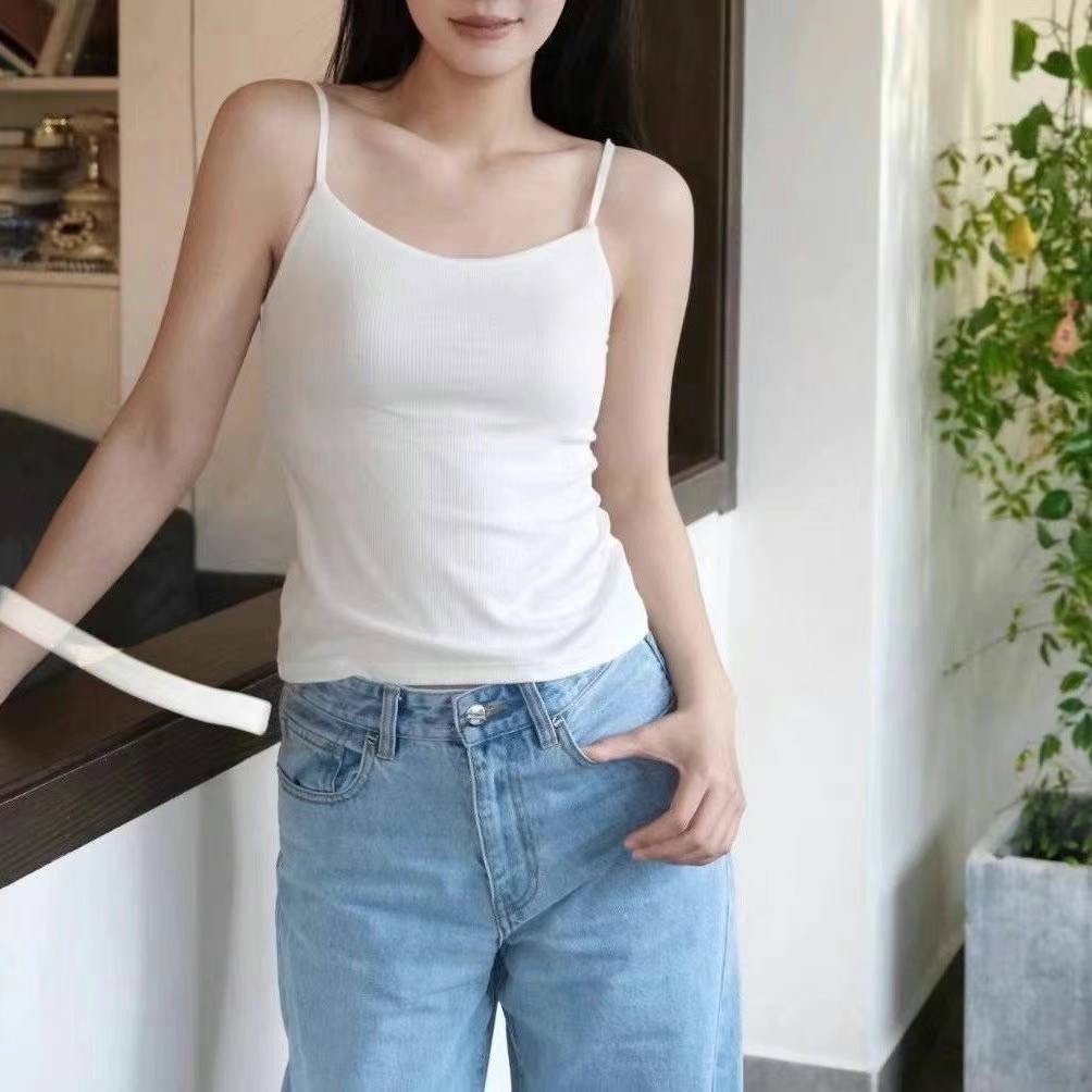 🥰K2774 ▶️純棉 吊帶背心 👉Free Size 可以穿到XL👈